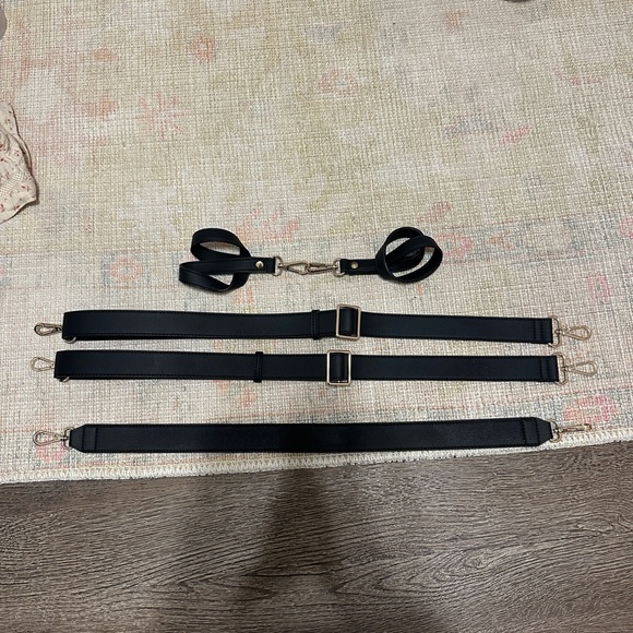 Mina baie Emmy midi black and gold leather with stroller hooks - Picture 6 of 6